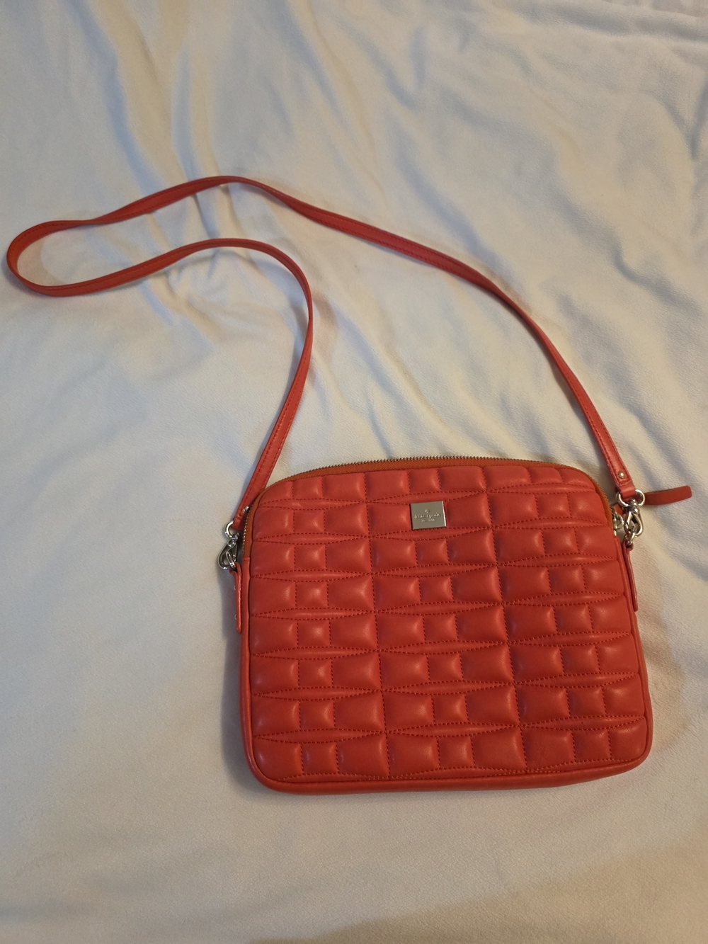 kate spade Red Quilted Leather Crossbody